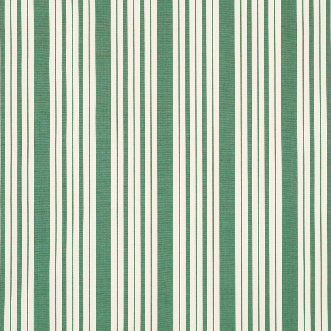 Markie Stripe Emerald 83804 by Schumacher Designer Fabric