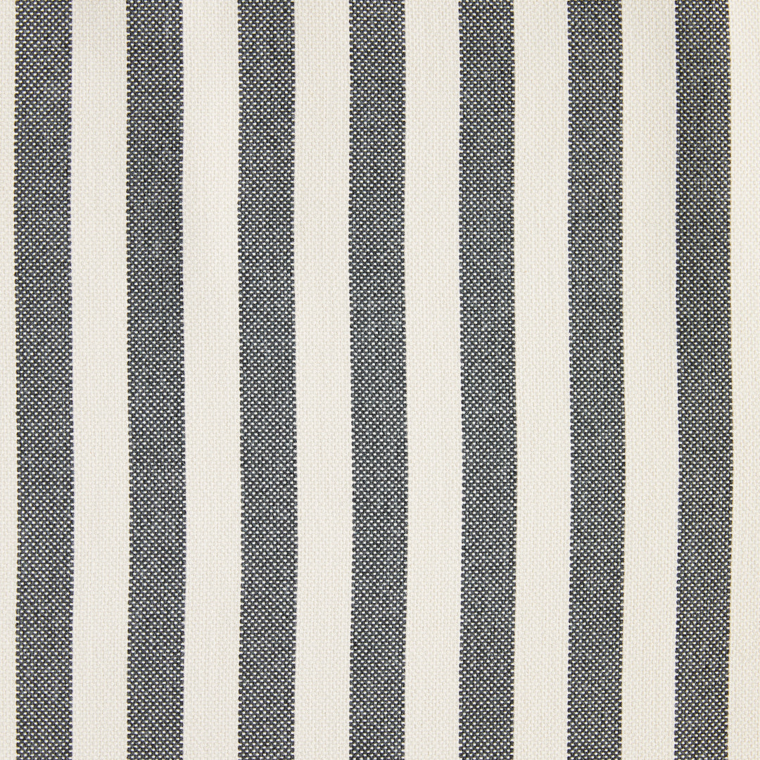 Even Stripe Charcoal 83840 by Schumacher Designer Fabric