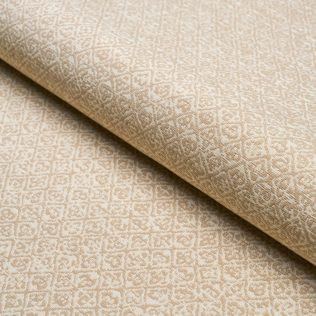 Sarong Weave Indoor/Outdoor White Sand 84300 by Schumacher Designer Fabric