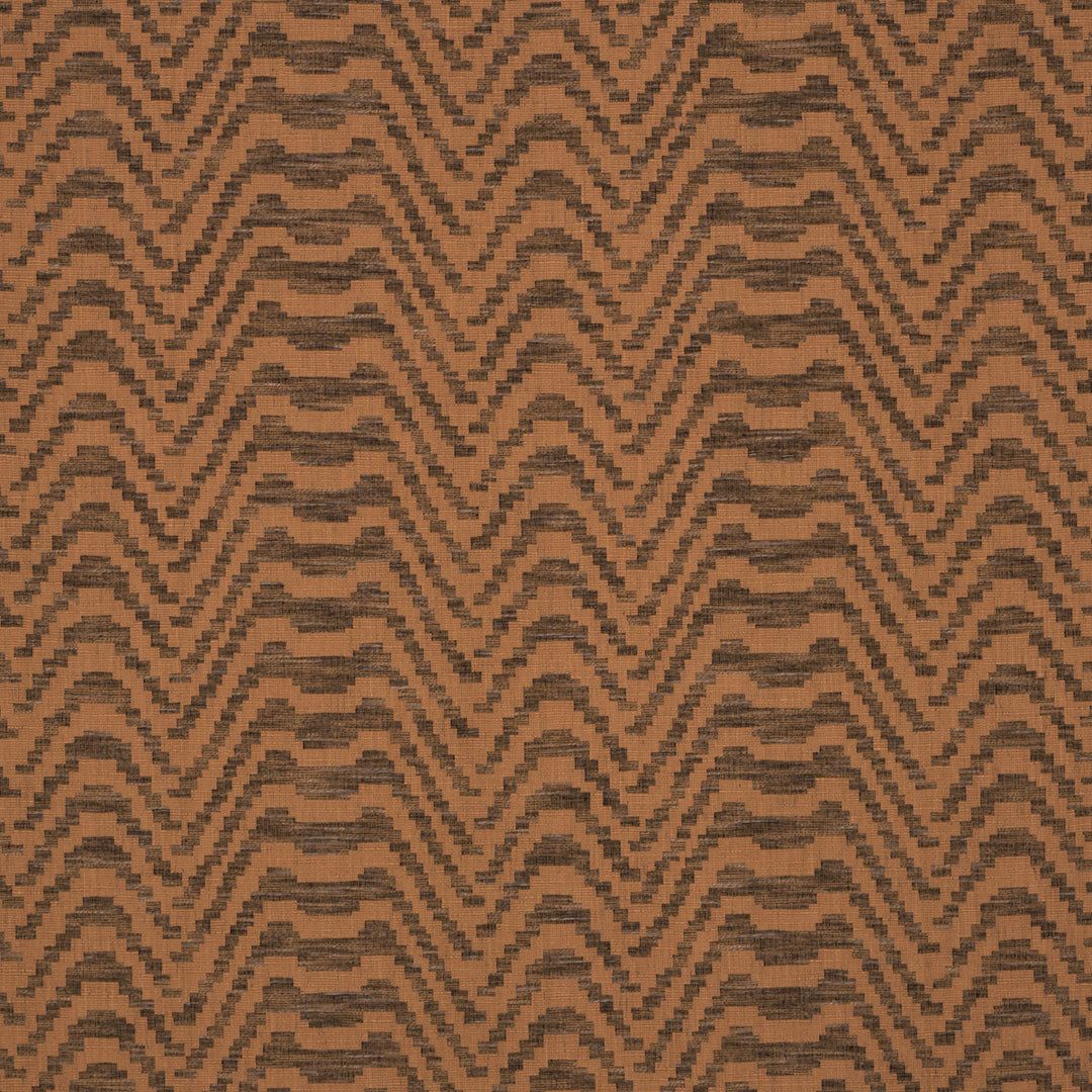 Stepped Chevron Sepia 84642 by Schumacher Designer Fabric