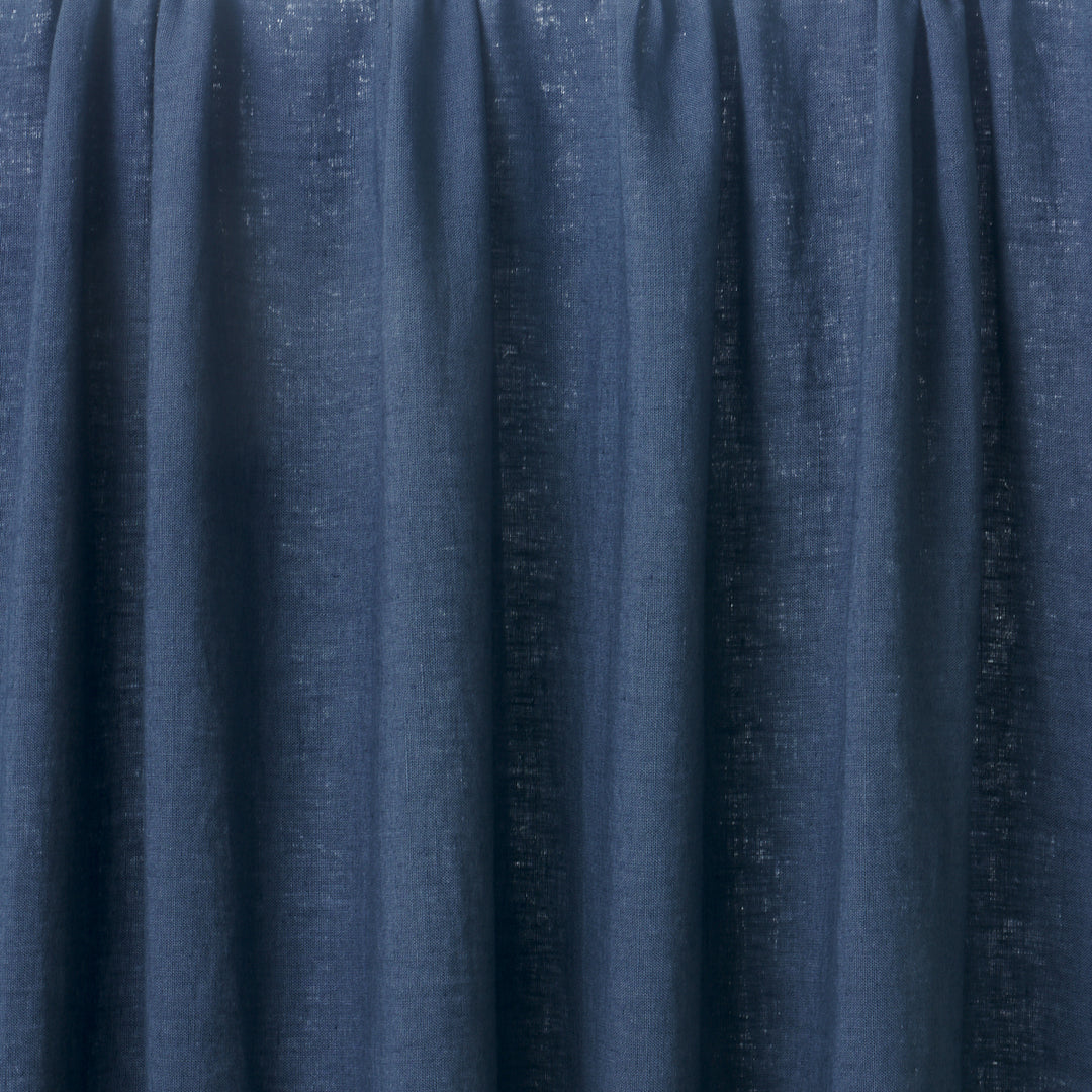 Leslie Stonewashed Sheer Navy 84938 by Schumacher Designer Fabric
