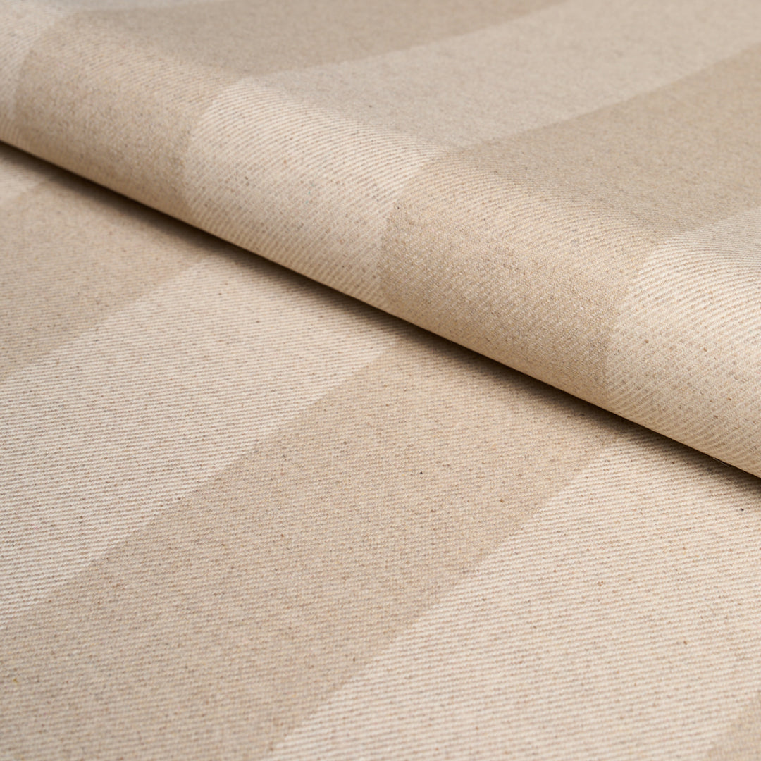 Hemlock Stripe Natural 85040 by Schumacher Designer Fabric