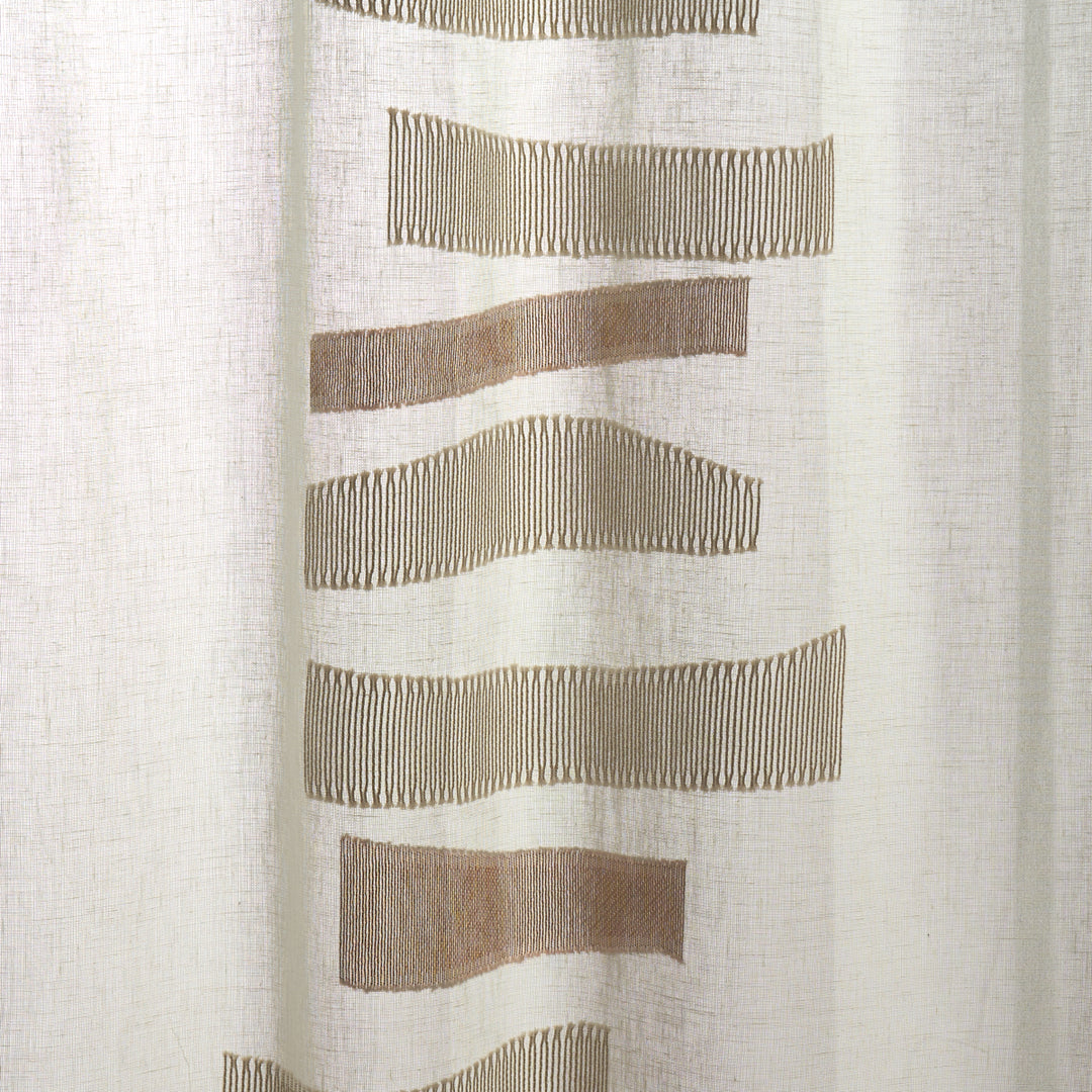 Jensen Sheer Neutral 85151 by Schumacher Designer Fabric