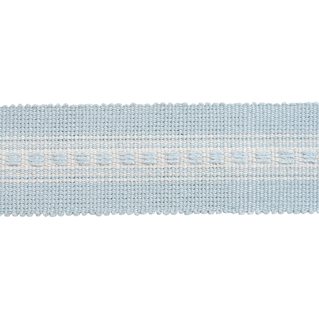 Lubeck Tape Narrow Sky 85173 by Schumacher Designer Trim