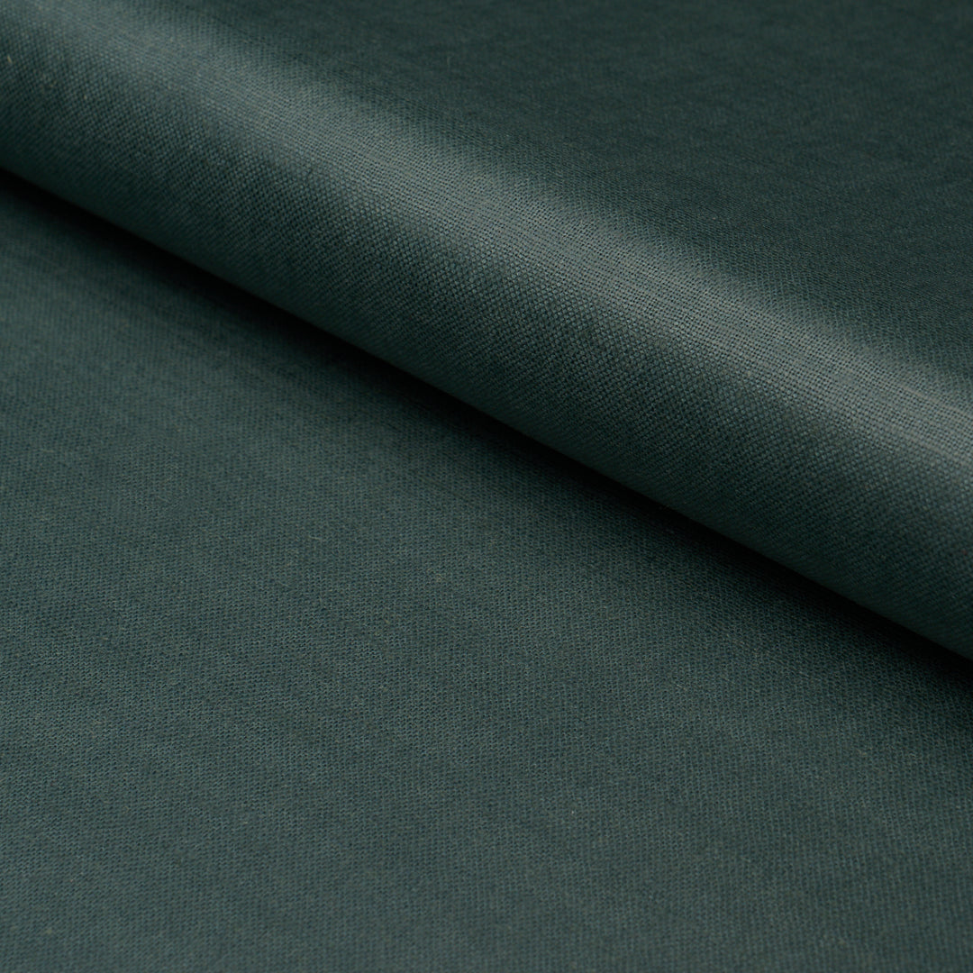 Patent Linen Peacock 85273 by Schumacher Designer Fabric