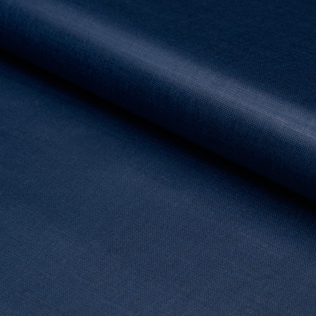 Patent Linen Navy 85274 by Schumacher Designer Fabric