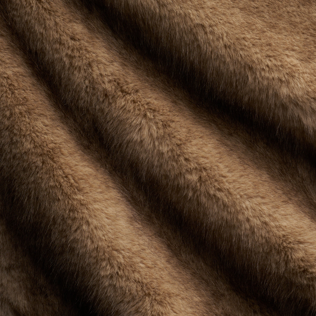 Erikson Faux Fur Umber 85330 by Schumacher Designer Fabric