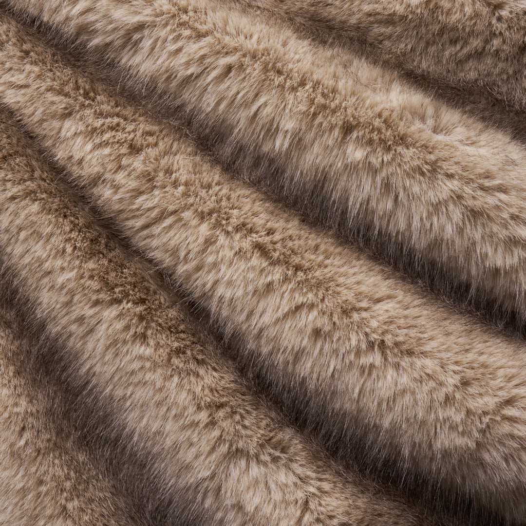 Valais Faux Fur Buff 85350 by Schumacher Designer Fabric