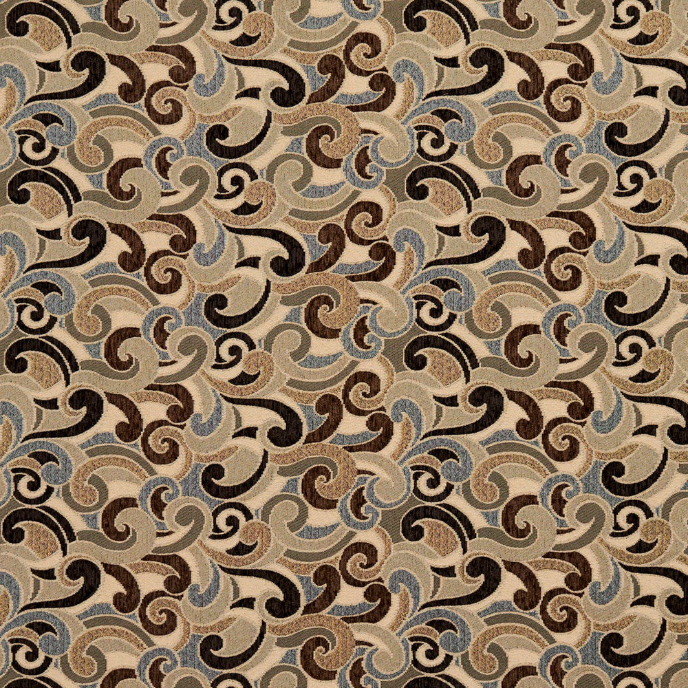 8539 Nutmeg/Flutter by Charlotte Designer Fabric Contemporary Wovens 100% Woven Polyester Asia Exceeds 100,000 Wyzenbeek Rubs (Heavy Duty) Horizontal: 17" x Vertical: 7.5" 54 Inches - Swanky Fabrics -