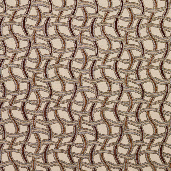 8541 Harvest/Maze by Charlotte Designer Fabric Contemporary Wovens 100% Woven Polyester Asia Exceeds 100,000 Wyzenbeek Rubs (Heavy Duty) Horizontal: 8.25" x Vertical: 7.5" 54 Inches - Swanky Fabrics -