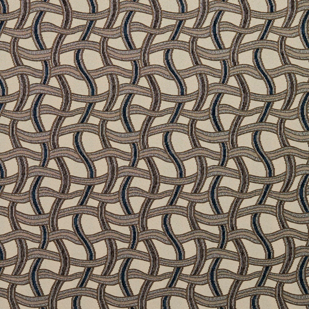 8542 Royal/Maze by Charlotte Designer Fabric Contemporary Wovens 100% Woven Polyester Asia Exceeds 100,000 Wyzenbeek Rubs (Heavy Duty) </p><p>Repeat: Horizontal: 8.25" x Vertical: 7.5" 54 Inches - Swanky Fabrics -