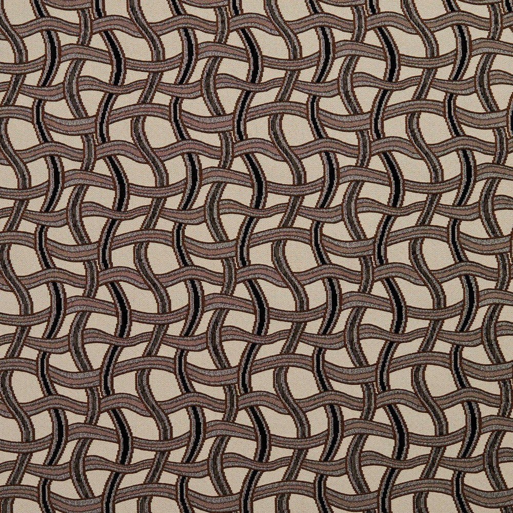 8545 Bronze/Maze by Charlotte Designer Fabric Contemporary Wovens 100% Woven Polyester Asia Exceeds 100,000 Wyzenbeek Rubs (Heavy Duty) </p><p>Repeat: Horizontal: 8.25" x Vertical: 7.5" 54 Inches - Swanky Fabrics -
