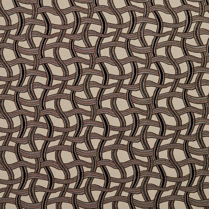 8545 Bronze/Maze by Charlotte Designer Fabric Contemporary Wovens 100% Woven Polyester Asia Exceeds 100,000 Wyzenbeek Rubs (Heavy Duty) Horizontal: 8.25" x Vertical: 7.5" 54 Inches - Swanky Fabrics -