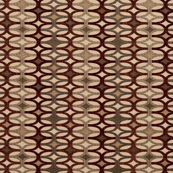 8548 Spice/Interlock by Charlotte Designer Fabric Contemporary Wovens 100% Woven Polyester Asia Exceeds 100,000 Wyzenbeek Rubs (Heavy Duty) Horizontal: 7.5" x Vertical: 3" 54 Inches - Swanky Fabrics -