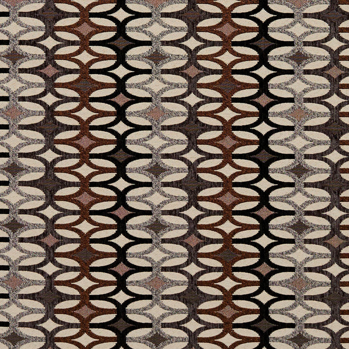 8550 Bronze/Interlock by Charlotte Designer Fabric Contemporary Wovens 100% Woven Polyester Asia Exceeds 100,000 Wyzenbeek Rubs (Heavy Duty) Horizontal: 7.5" x Vertical: 3" 54 Inches - Swanky Fabrics -