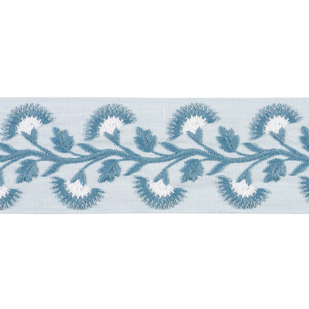 Lottie Tape Aqua 85653 by Schumacher Designer Trim