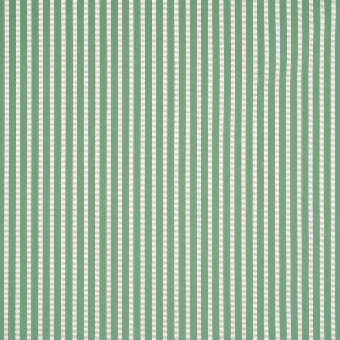 Lincoln Small Stripe Green 85762 by Schumacher Designer Fabric