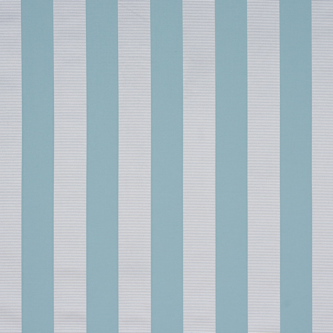 Madison Wide Stripe Robin'S Egg 85772 by Schumacher Designer Fabric