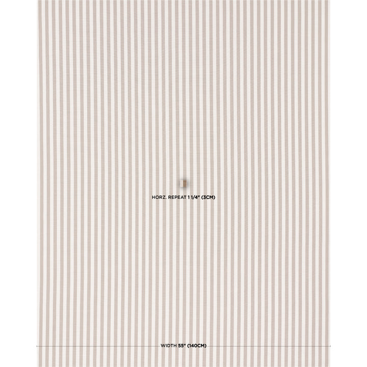 Hanson Indoor/Outdoor Stripe Narrow Brown 85811 Schumacher