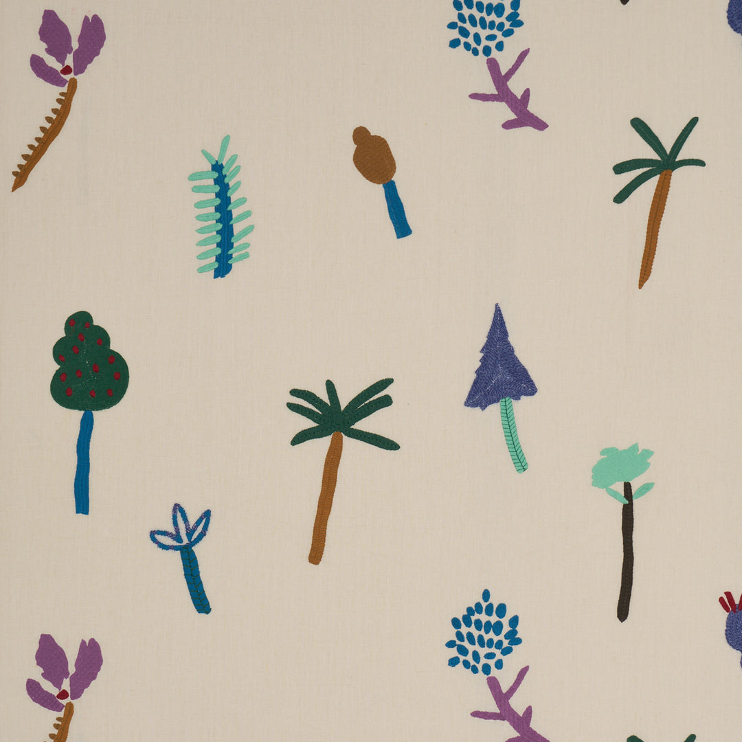 Tropical Trees Multi 85850 by Schumacher Designer Fabric