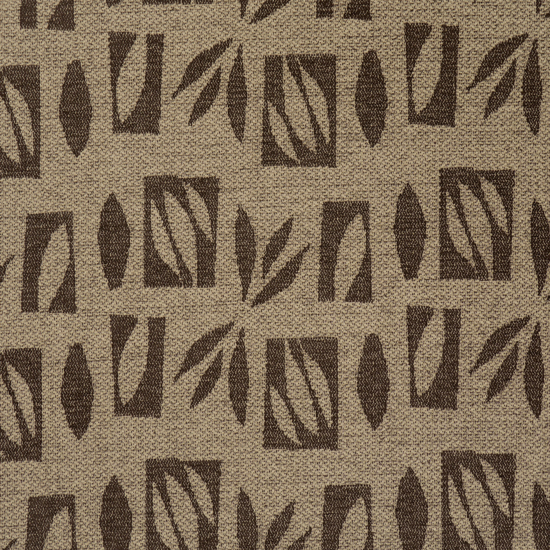 Banana Leaf Cutout Brown 85882 by Schumacher Designer Fabric
