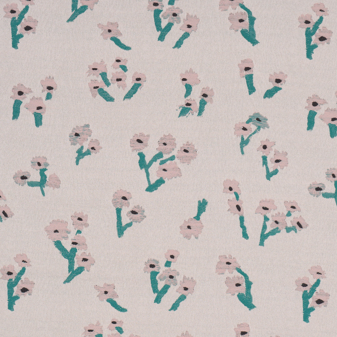 Rosie Posy Woven Pink 85891 by Schumacher Designer Fabric