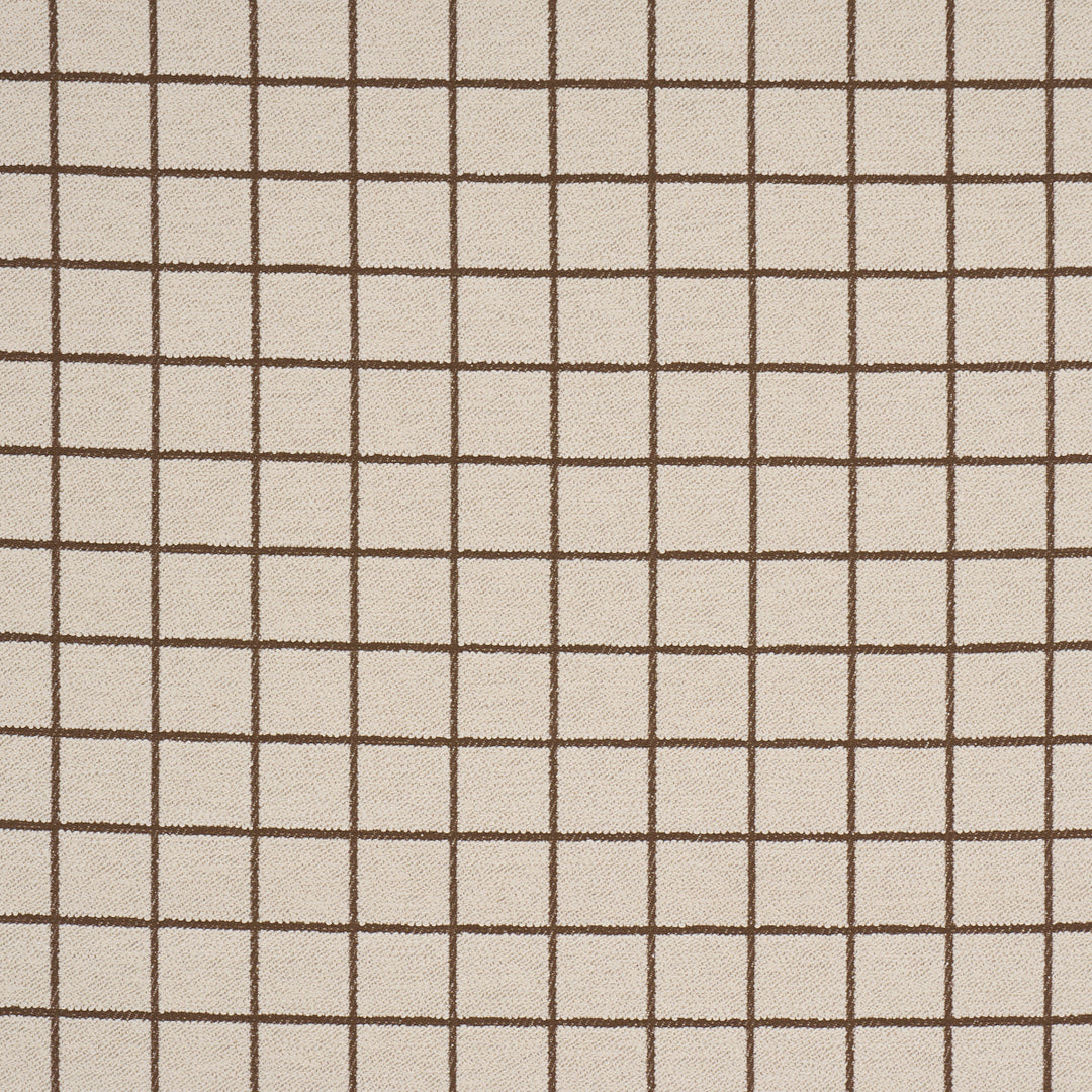 Tucson Grid Brown 85920 by Schumacher Designer Fabric