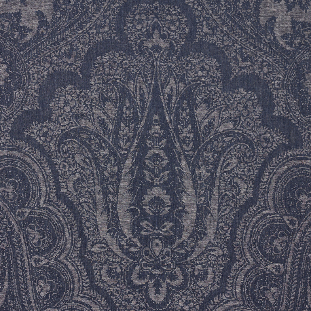 Amara Paisley Indigo 86120 by Schumacher Designer Fabric