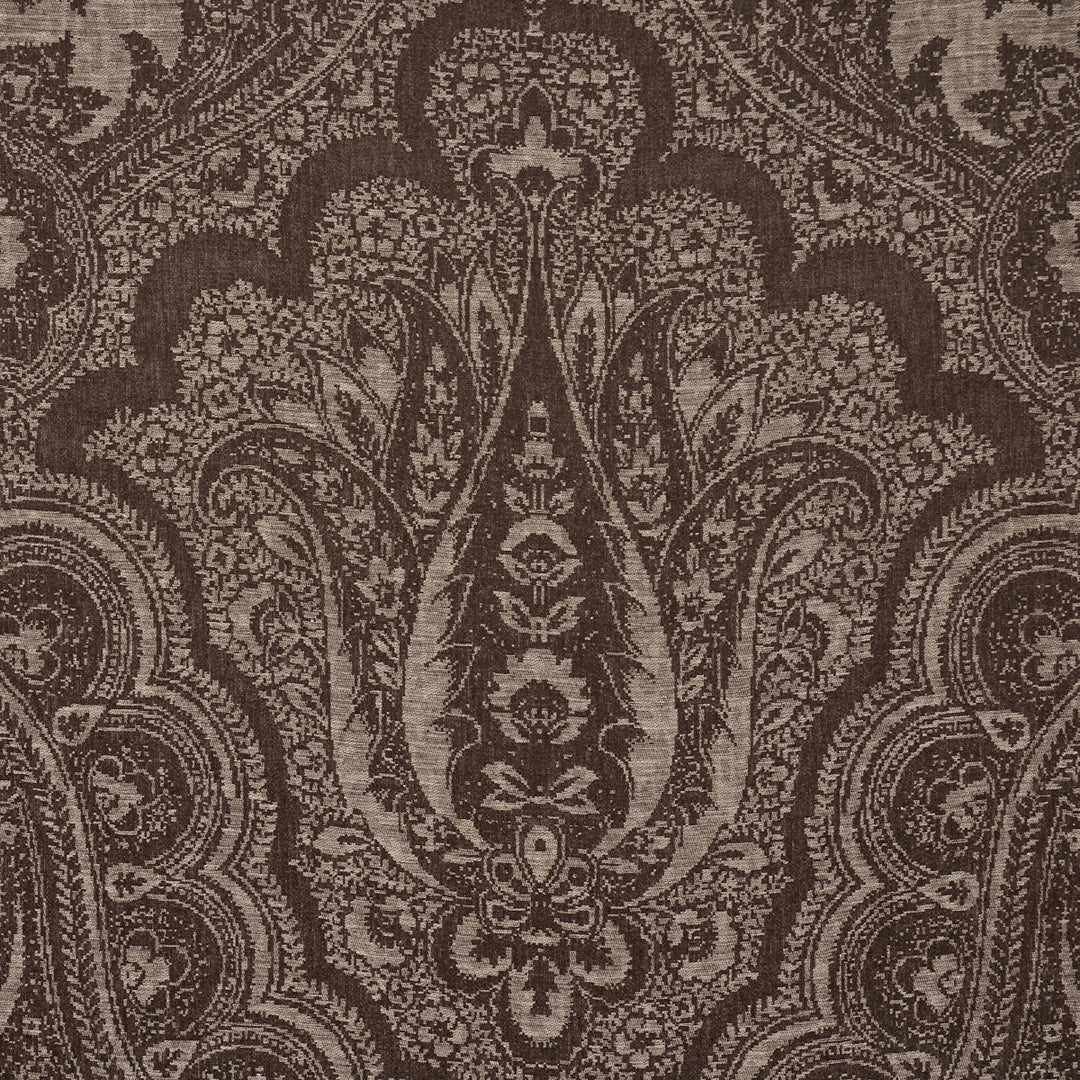 Amara Paisley Mocha 86122 by Schumacher Designer Fabric