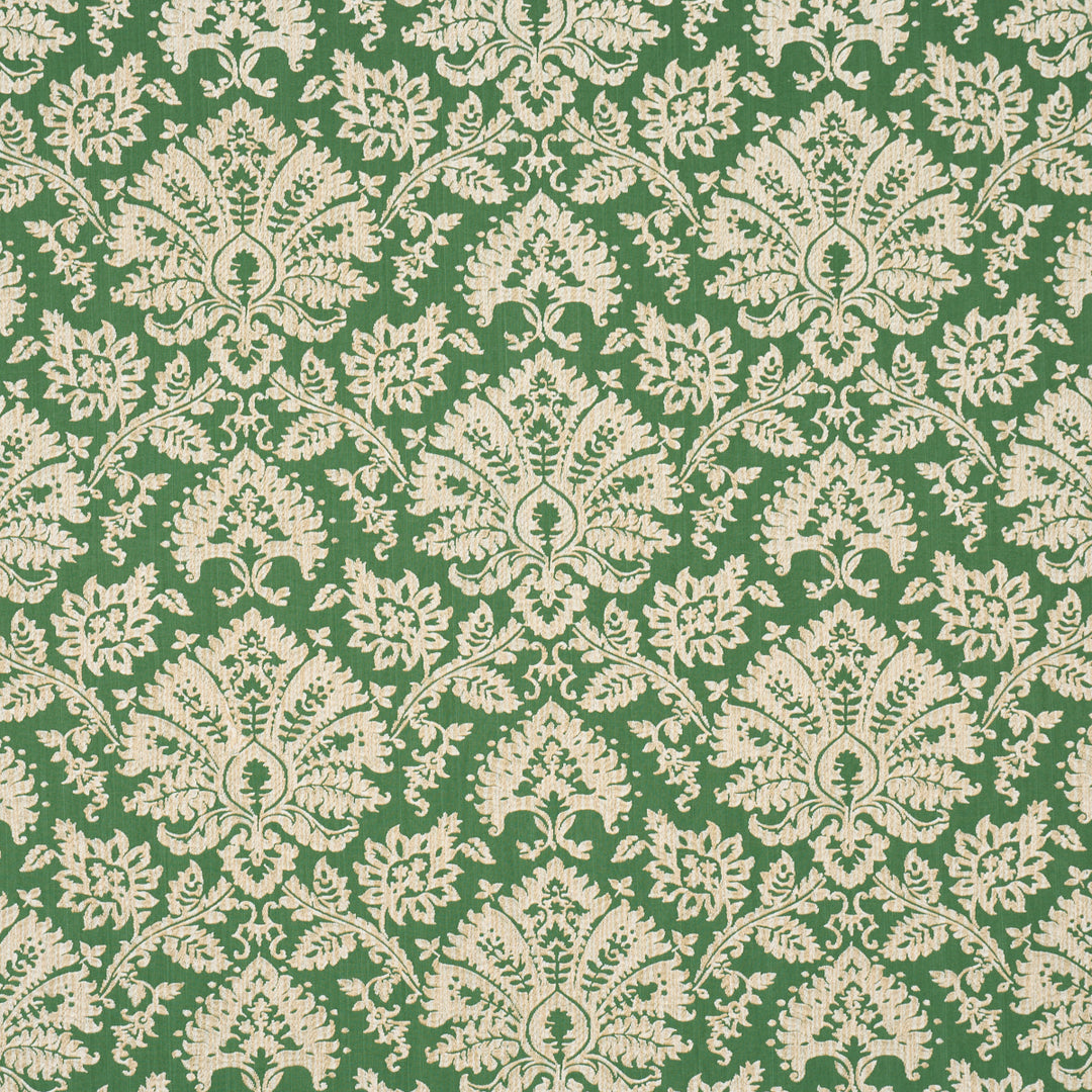 Gianna Embroidery Emerald 86160 by Schumacher Designer Fabric