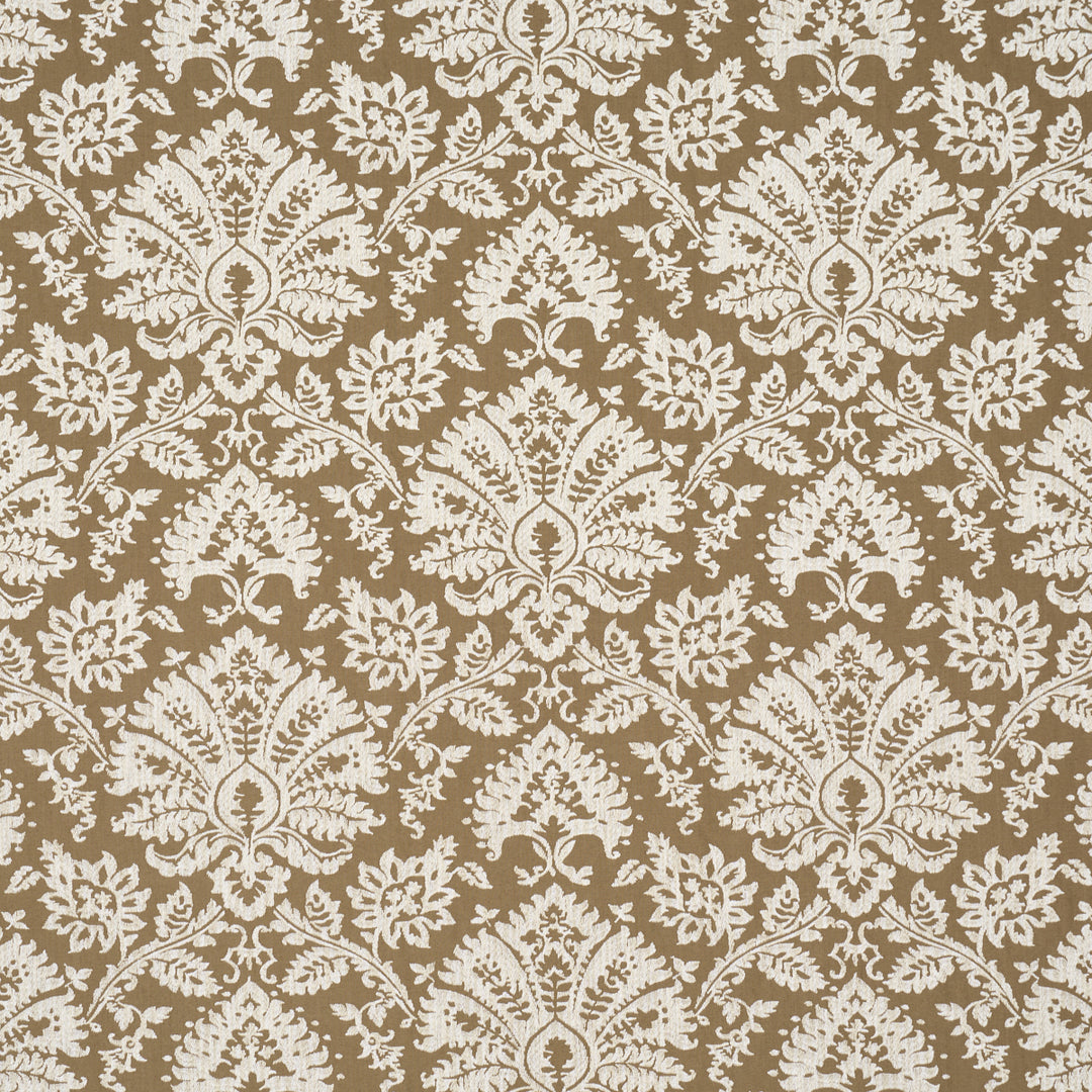 Gianna Embroidery Caramel 86162 by Schumacher Designer Fabric