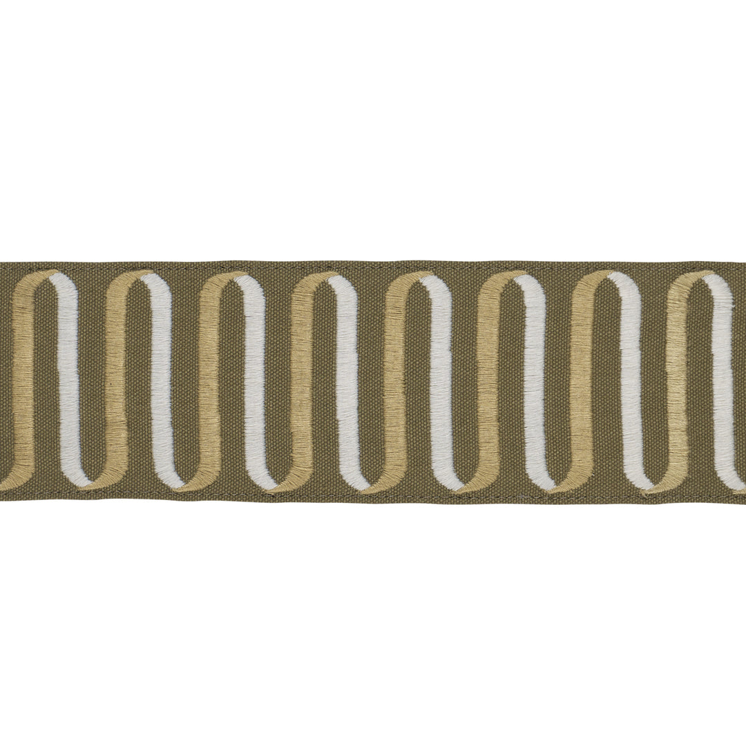 Ribbon Tape Olive 86340 by Schumacher Designer Trim