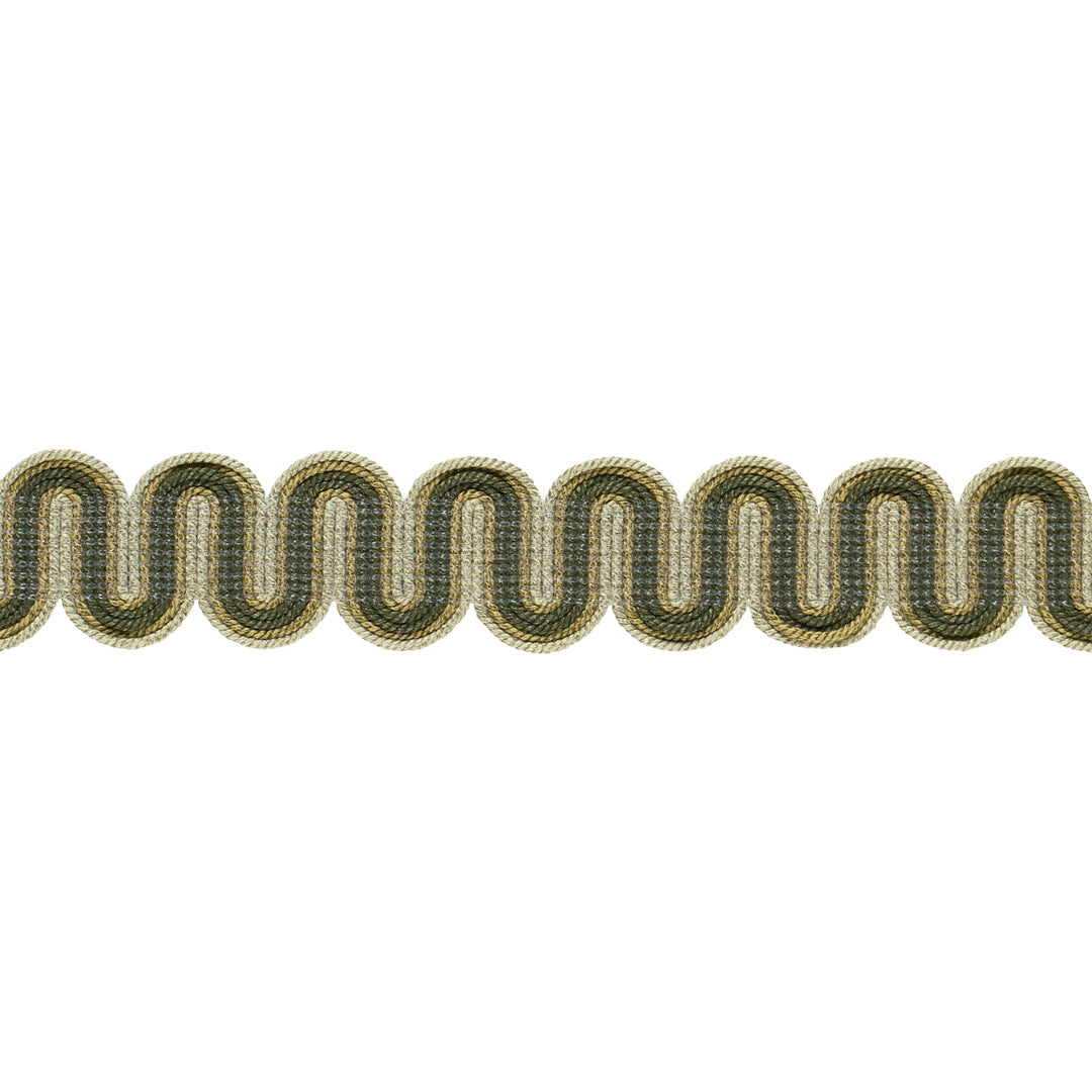 Winding River Tape Green 86363 by Schumacher Designer Trim