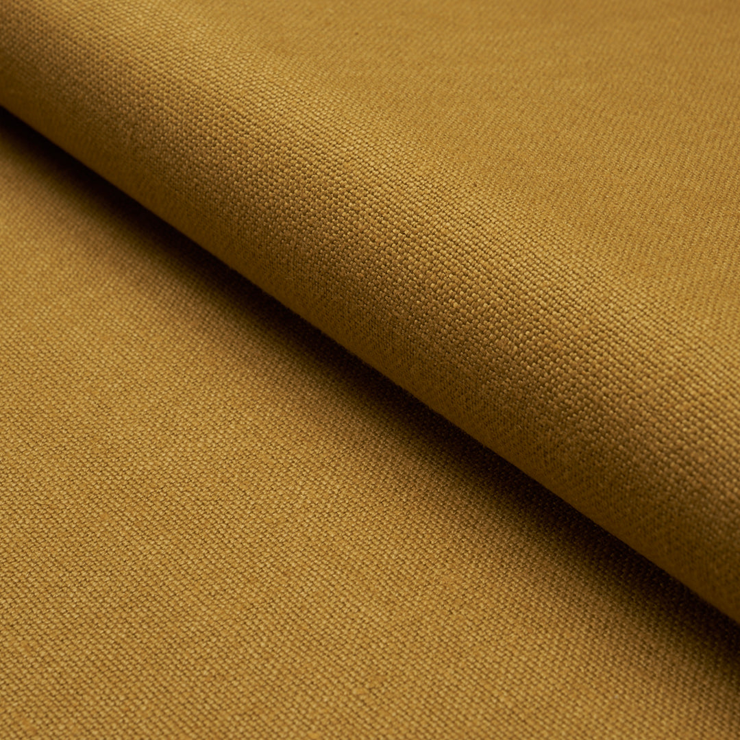 Piet Performance Linen Ochre 86464 by Schumacher Designer Fabric