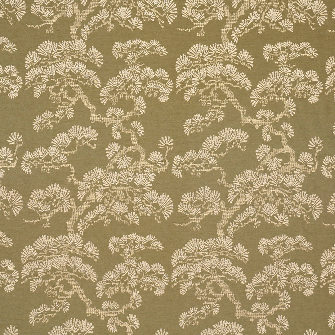 Hinata Olive 86531 by Schumacher Designer Fabric