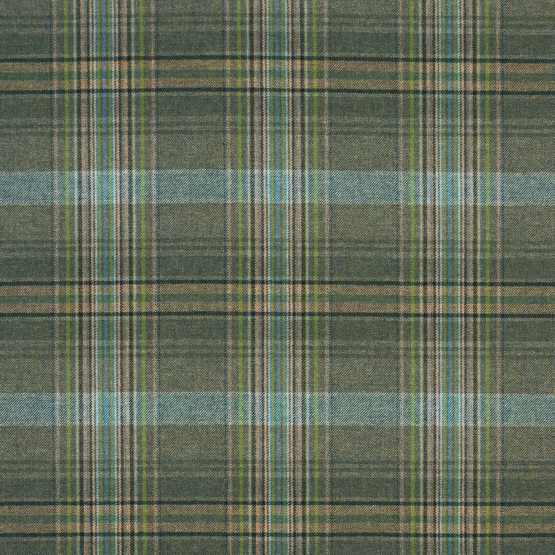 Campbell Plaid Forest 86581 by Schumacher Designer Fabric