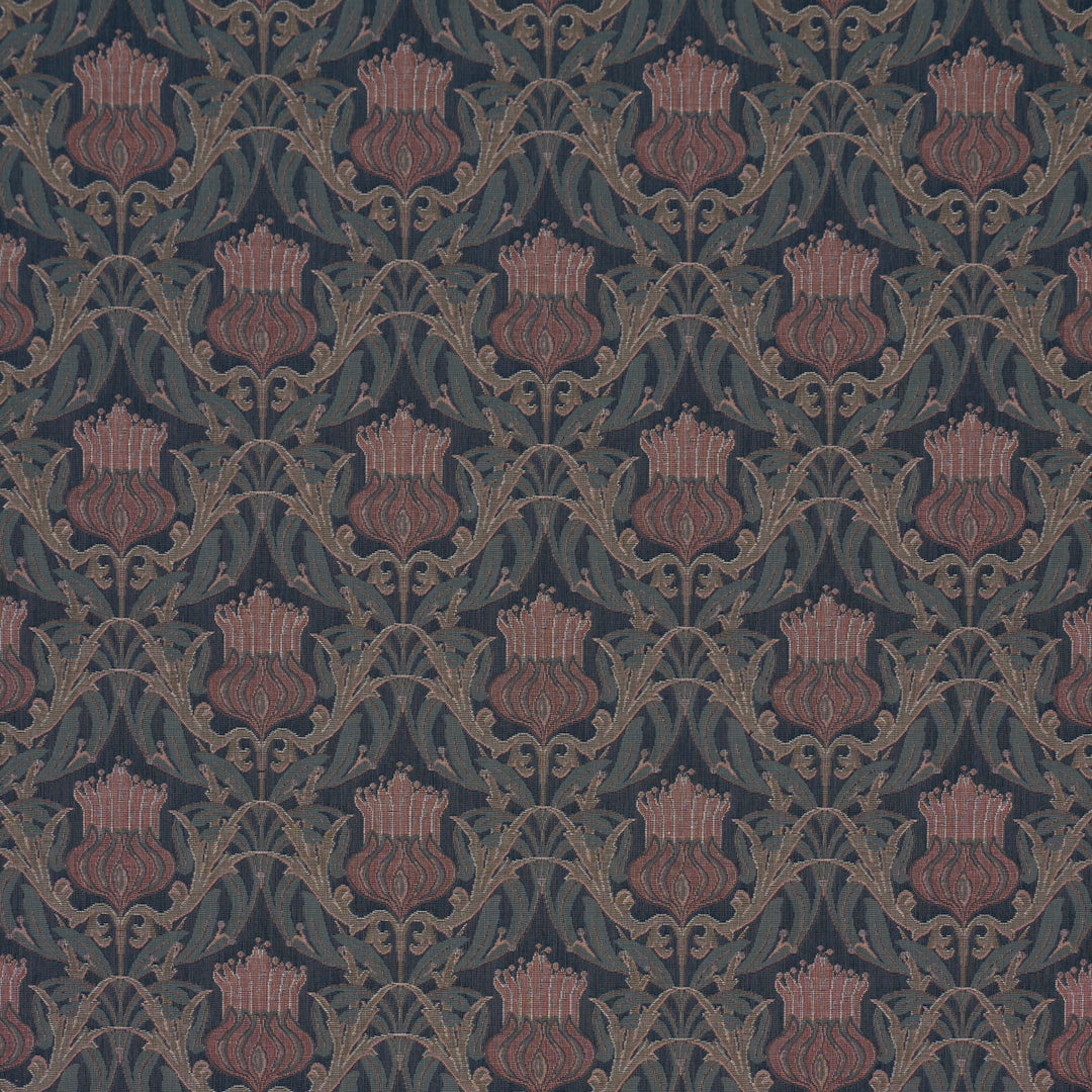 Rowallan Trellis Midnight 86631 by Schumacher Designer Fabric