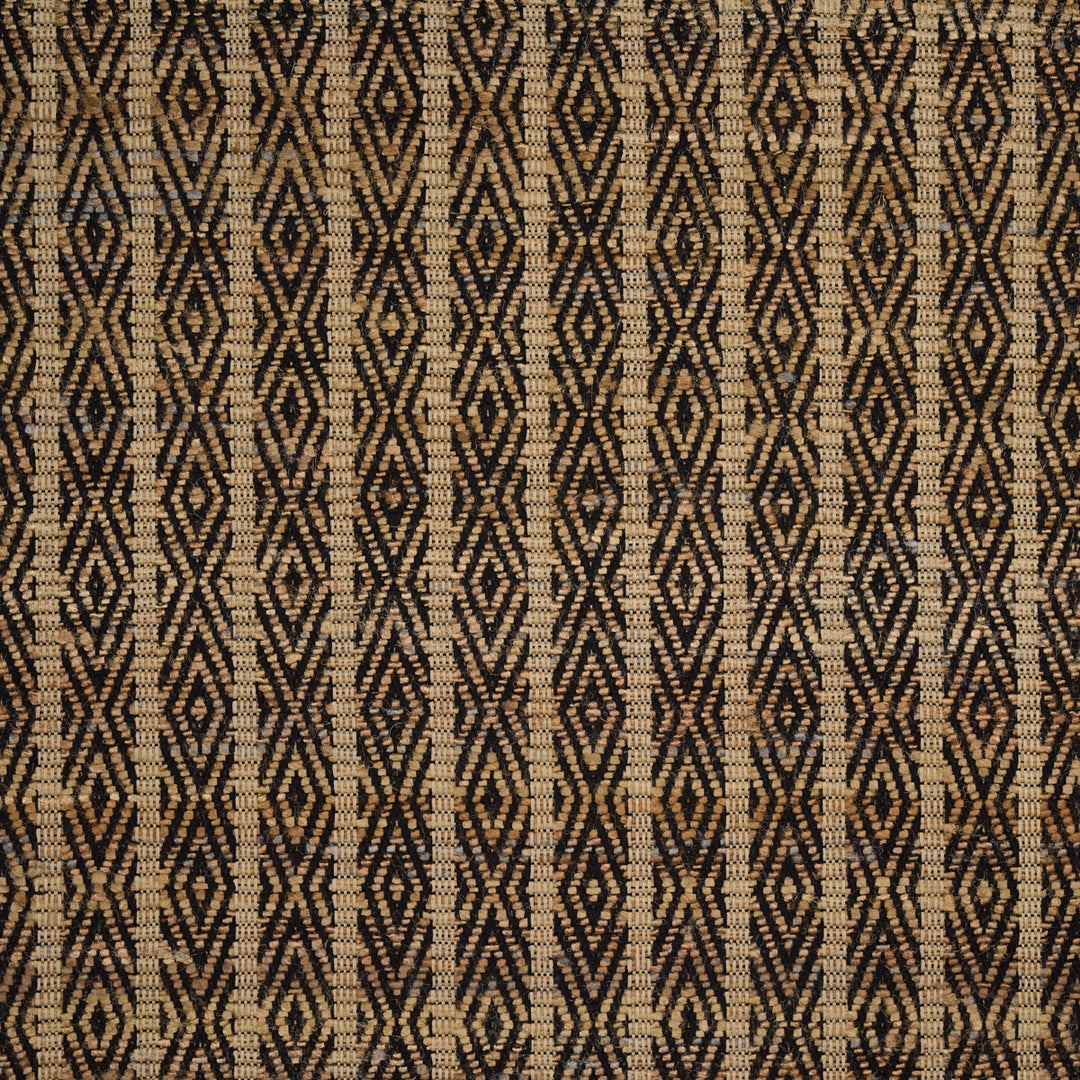 Kyara Handwoven Brown & Black 86680 by Schumacher Designer Fabric