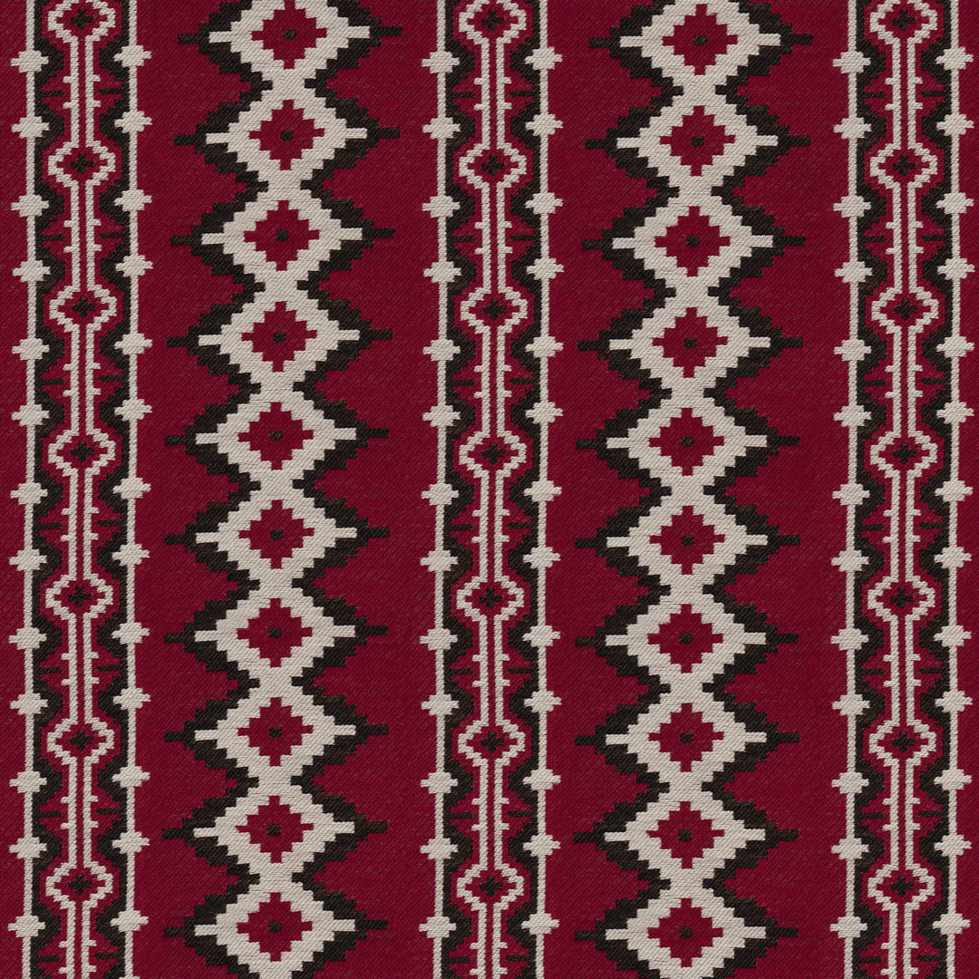 Pathway Red 87001 by Schumacher Designer Fabric