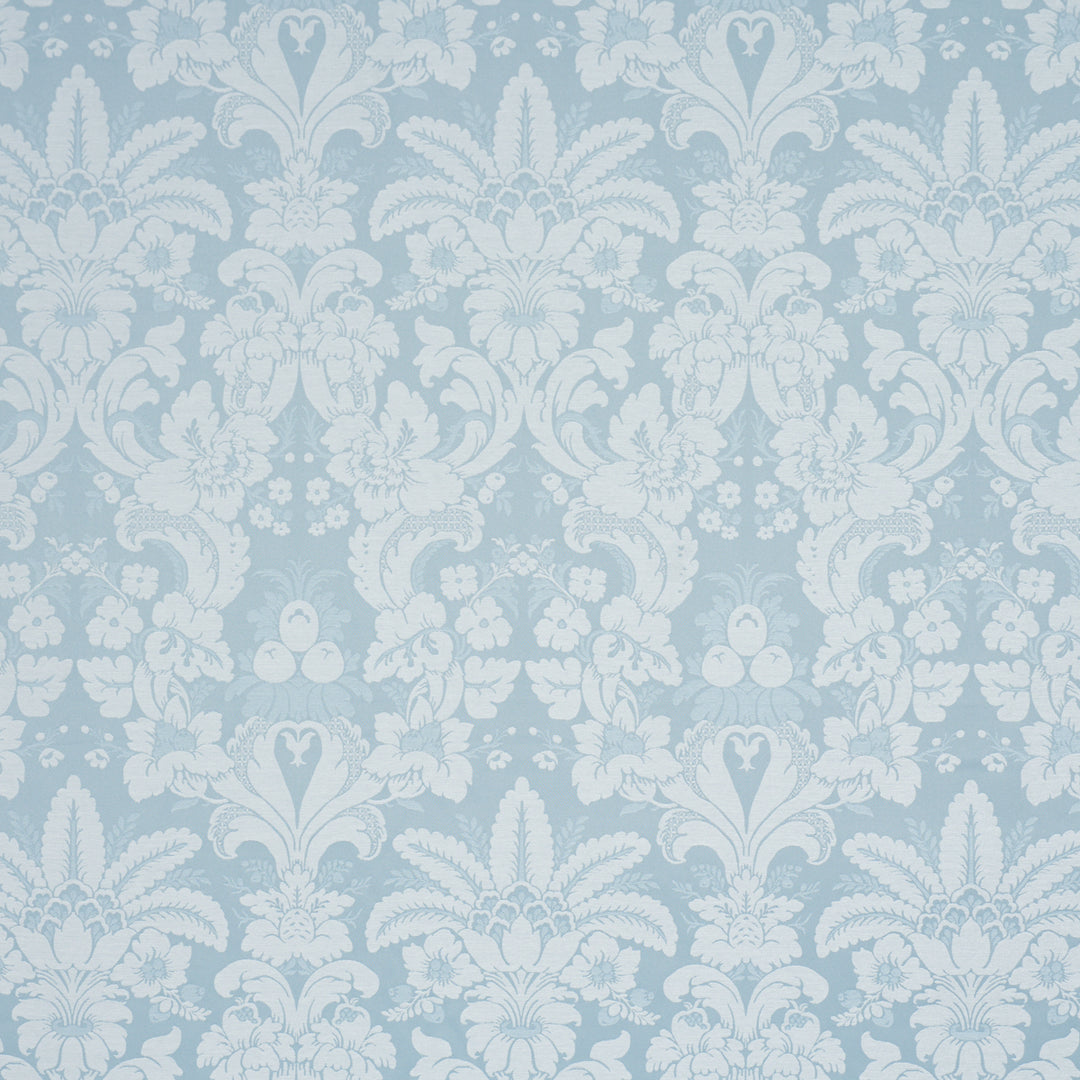 Kennedy Damask Robin'S Egg 87094 by Schumacher Designer Fabric