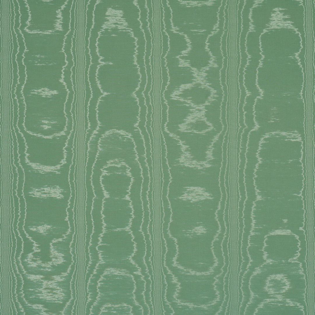 Washington Moiré Green 87101 by Schumacher Designer Fabric