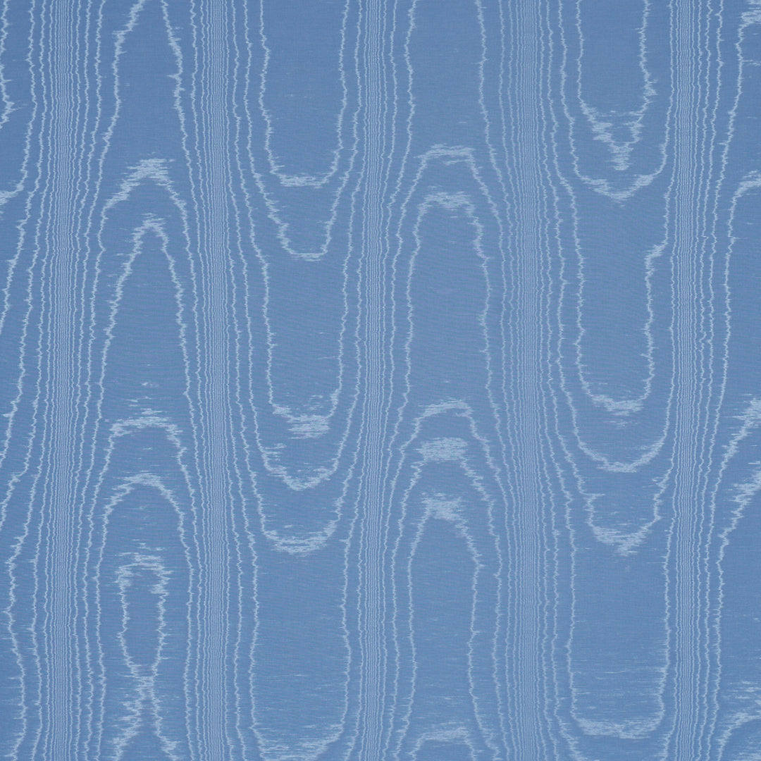 Washington Moiré Cobalt 87102 by Schumacher Designer Fabric