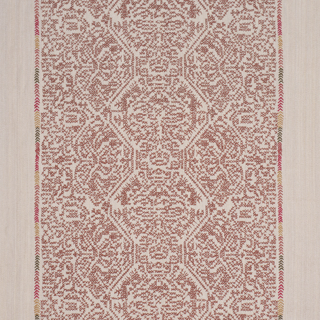 Orion Embroidery Clay 87270 by Schumacher Designer Fabric