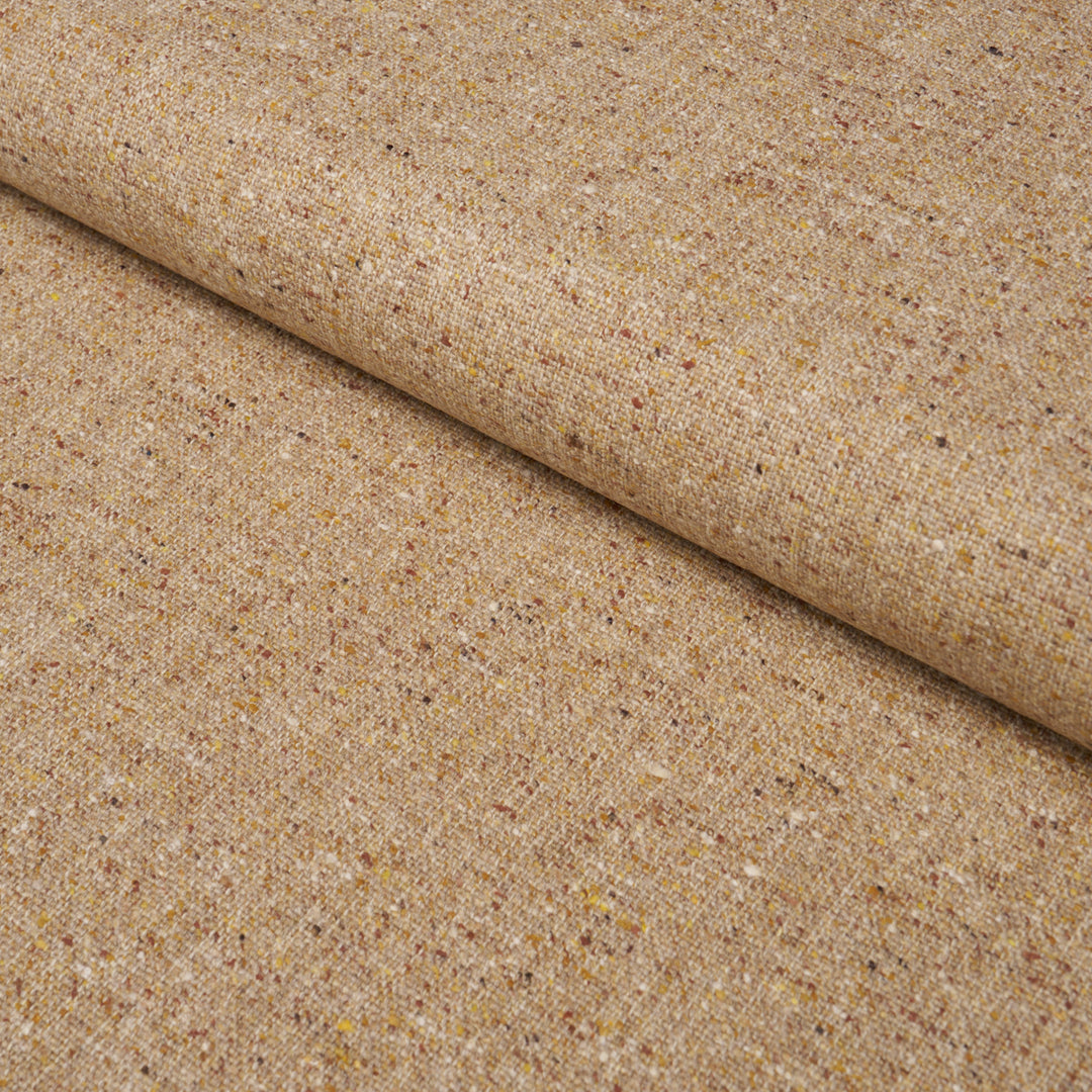 Clarke Donegal Wool Blend Beige 87312 by Schumacher Designer Fabric