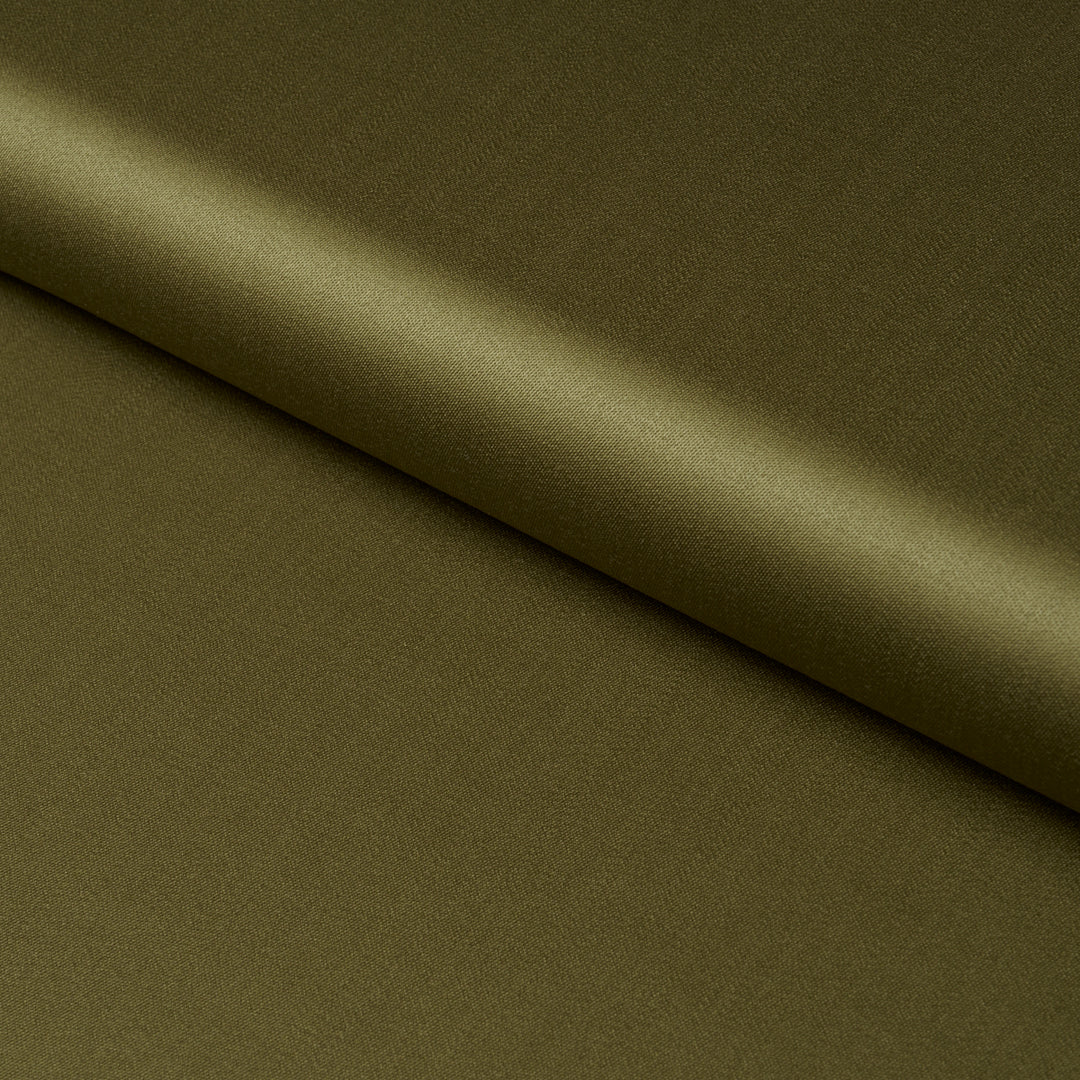 Donovan Merino Wool Sateen Olive 87327 by Schumacher Designer Fabric