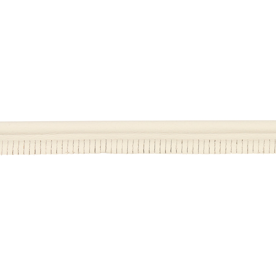 Burnham Medium Leather Piping Ivory 87750 by Schumacher Designer Trim