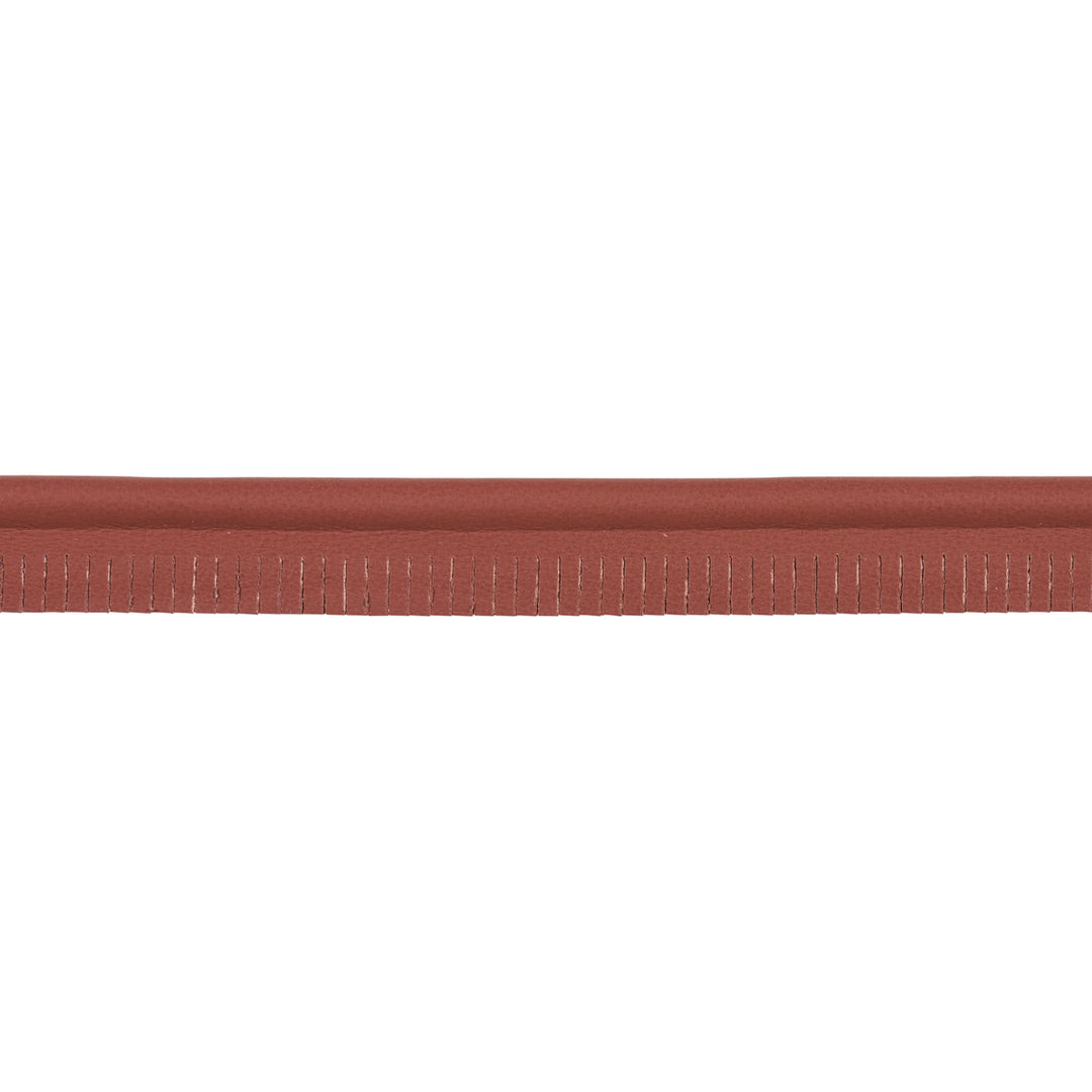 Burnham Medium Leather Piping Rust 87756 by Schumacher Designer Trim