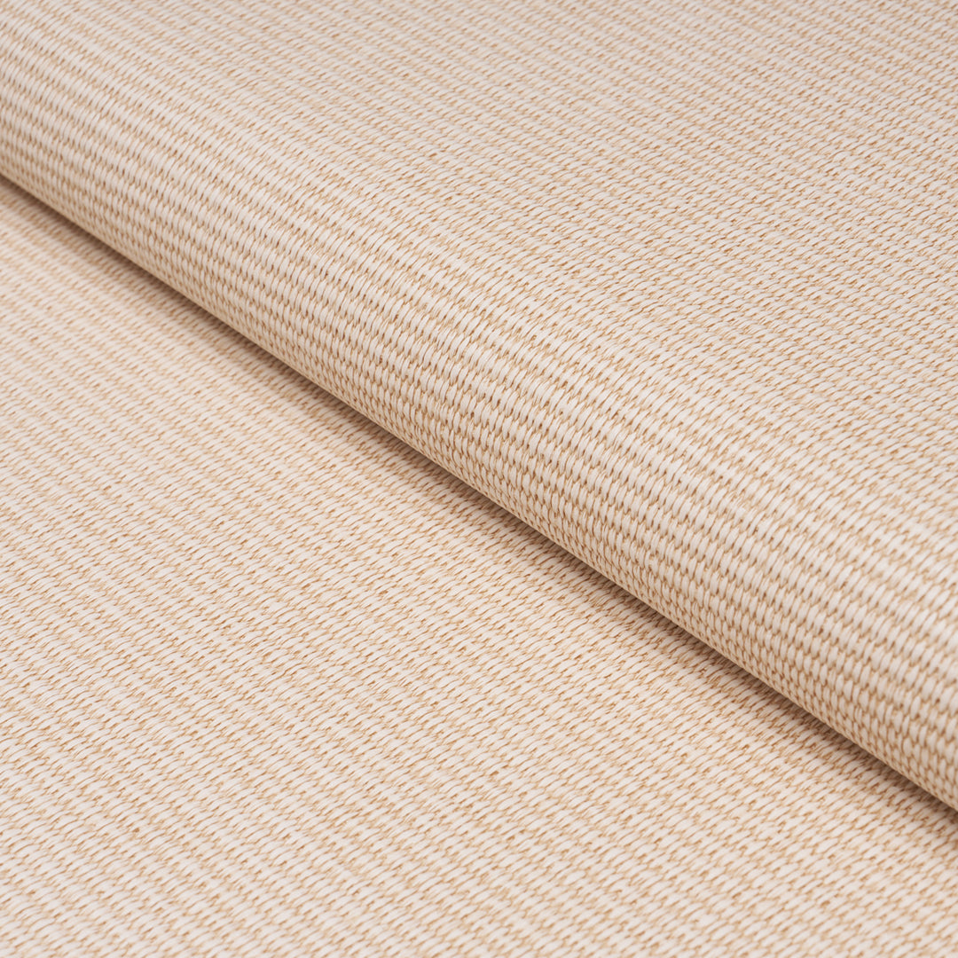 Vegan Leather Basketweave In/Out Neutral 87810 by Schumacher Designer Fabric