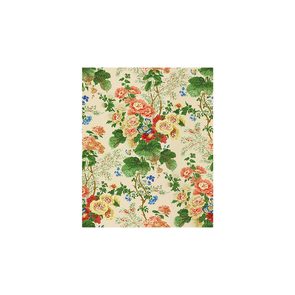 Althea Print Pop/S/B by Lee Jofa Designer Fabric COTTON - 100% Thailand LIGHT Horizontal: 26.5 and Vertical: 31.75 51 - Swanky Fabrics -