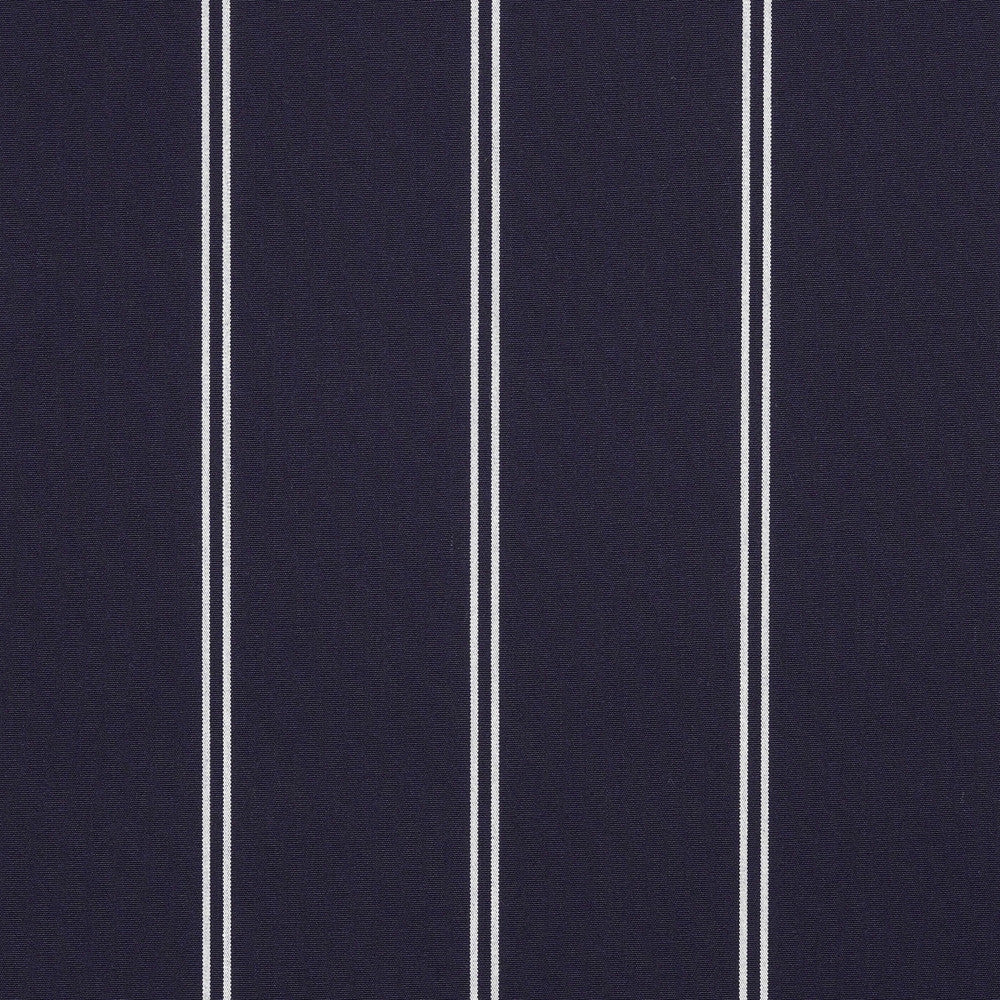 4987 Cooper Navy by Sunbrella Designer Fabric Sunbrella Awning Stripes 100% Sunbrella® Acrylic USA or Imported 10-Year Horizontal: and Vertical: 46 in. - Swanky Fabrics -